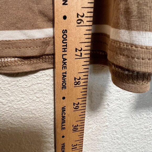 NWT GAP Drop Sleeve Crew Neck T Shirt Tan Rayon Blend Womens Size XL - Picture 4 of 6